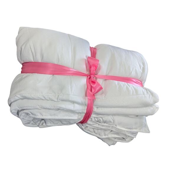 WEST PACIFIC HOME FASHIONS! WHITE DOWN ALTERNATIVE OVERFILLED COMFORTER! QN - Picture 16 of 16
